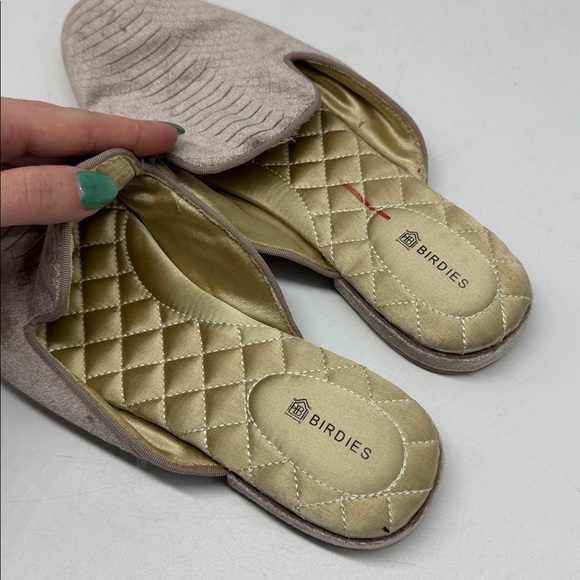 Birdies The Phoebe Python Embossed Velvet Mules Size 8.5 - Picture 4 of 13